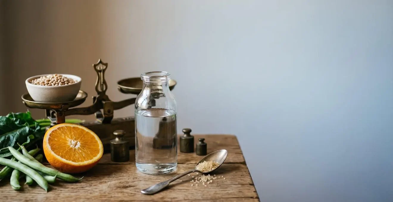 Close-up of continuous glucose monitoring technology in natural healthcare setting demonstrating metabolic health tracking