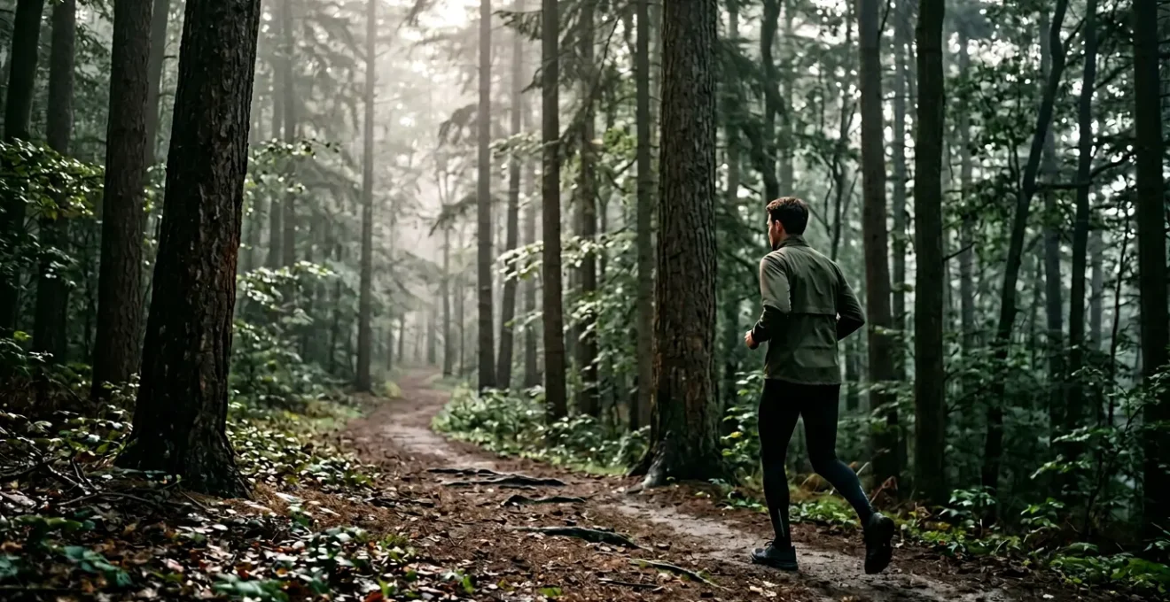 A dynamic scene showing sustainable cardiovascular fitness training without high-impact running