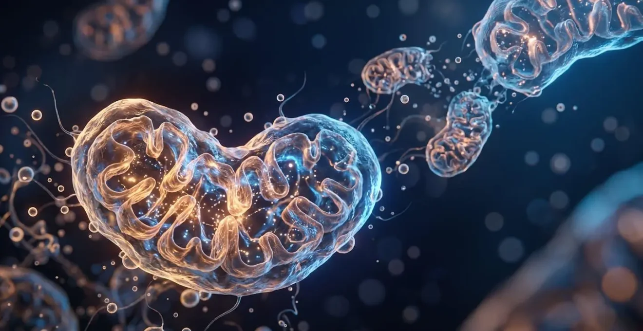 A conceptual representation of mitochondrial biogenesis and cellular energy production for enhanced mental stamina