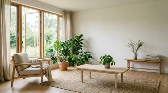 Professional air purification system effectively filtering microscopic particles including microplastics and allergens from indoor environment