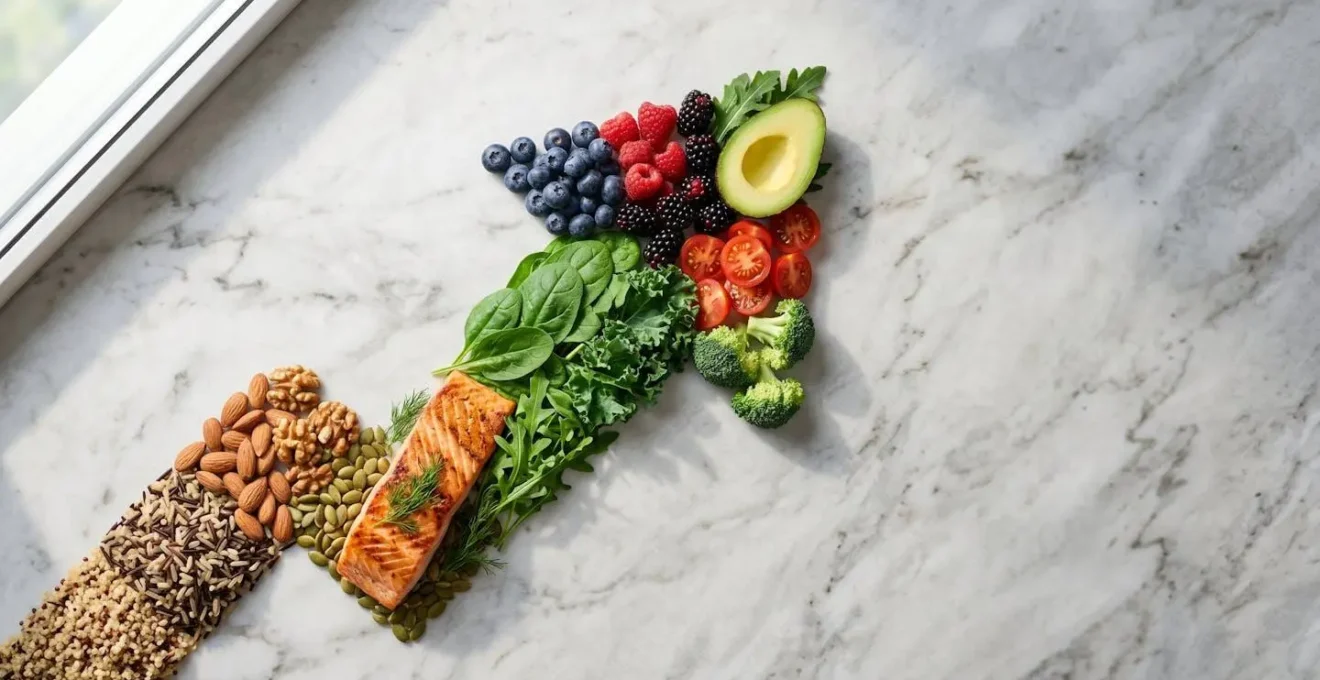 High-achieving professional making healthy food choices to fuel long-term career success and peak performance