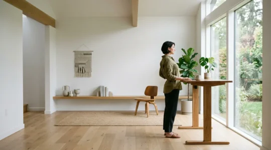 Person engaging in daily movement activities demonstrating non-exercise metabolic boost strategies