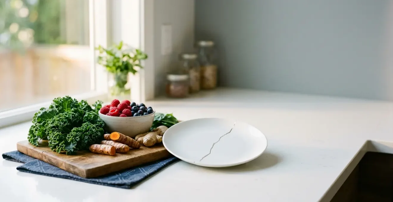 A conceptual representation of hidden inflammation despite healthy lifestyle choices