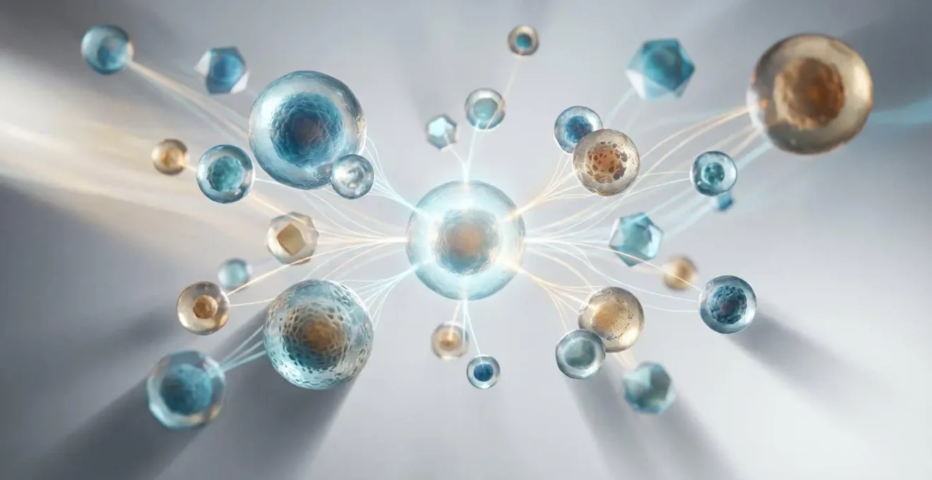Visual representation of interconnected health markers showing patterns and relationships in laboratory diagnostics
