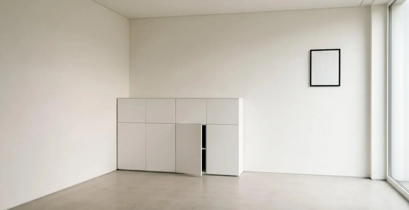 Minimalist environmental scene representing the cumulative effect of small disorders on mental clarity