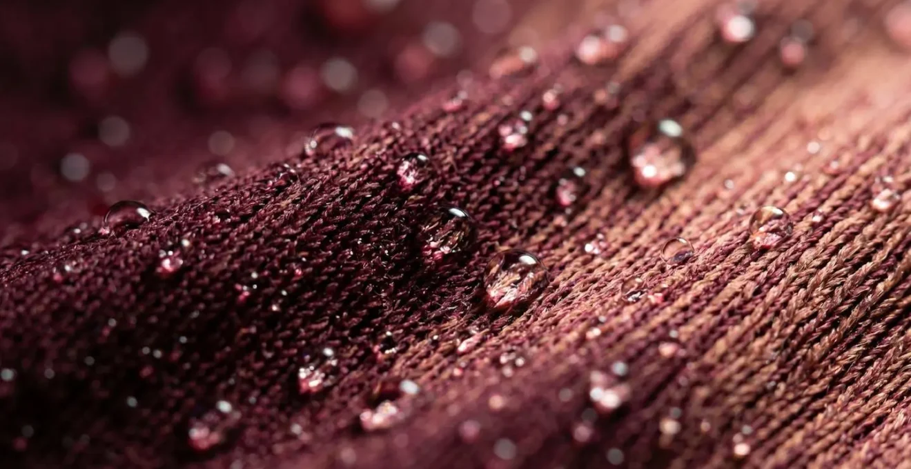 Close-up macro detail of muscle tissue fibers with fluid dynamics