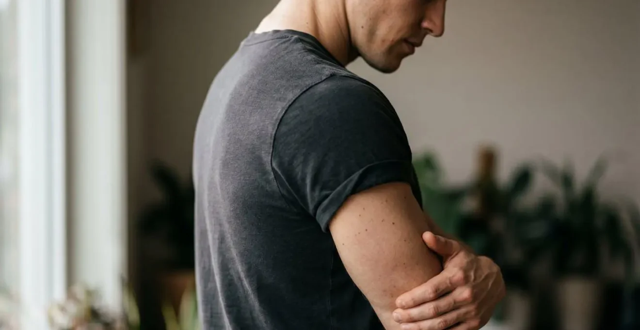Detailed view of athletic human musculature demonstrating lean tissue composition