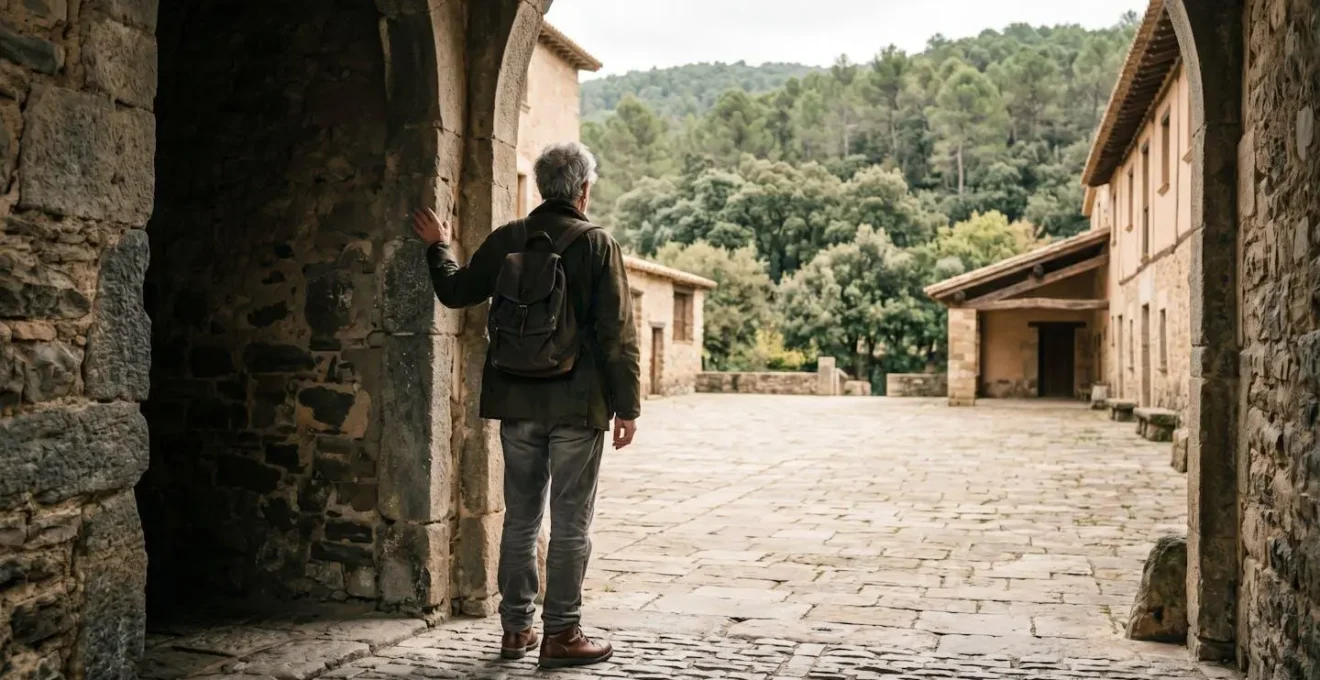 Person exploring unfamiliar natural landscape symbolizing environmental novelty and hippocampal stimulation